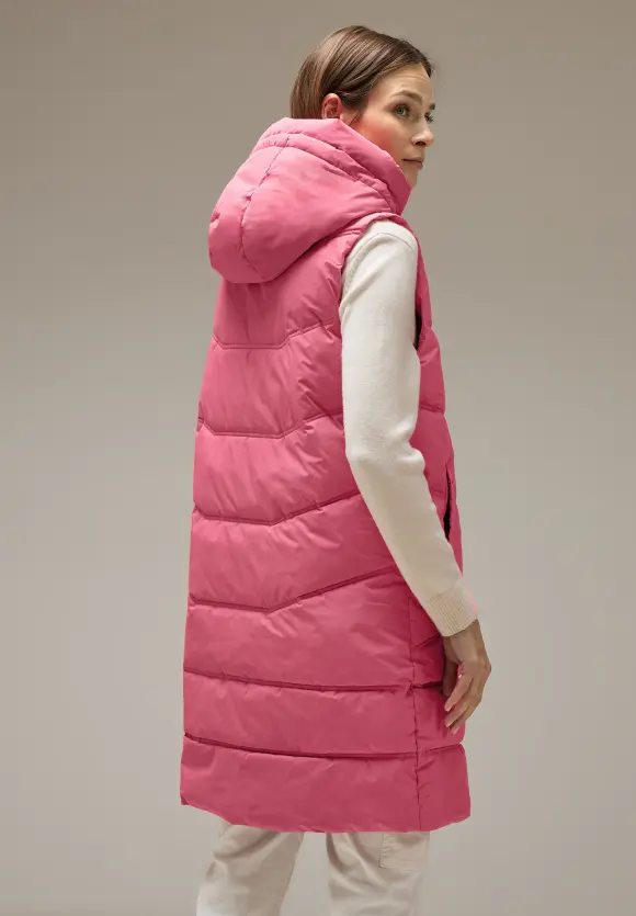 Lange Steppweste - light peony pink