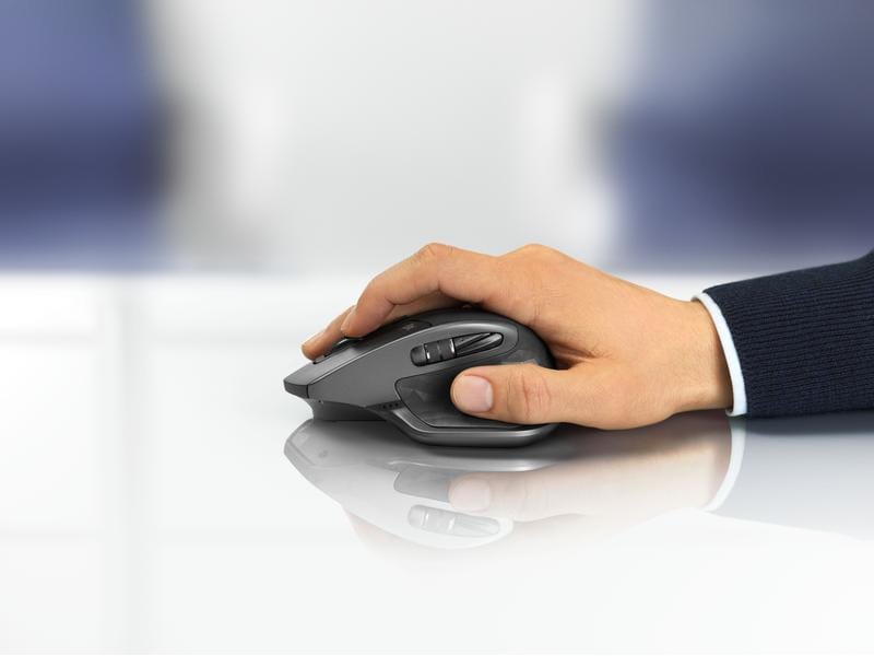 Logitech Maus MX Master 2S graphite Präzisionsmaus mit «Logitech Flow»-Technologie