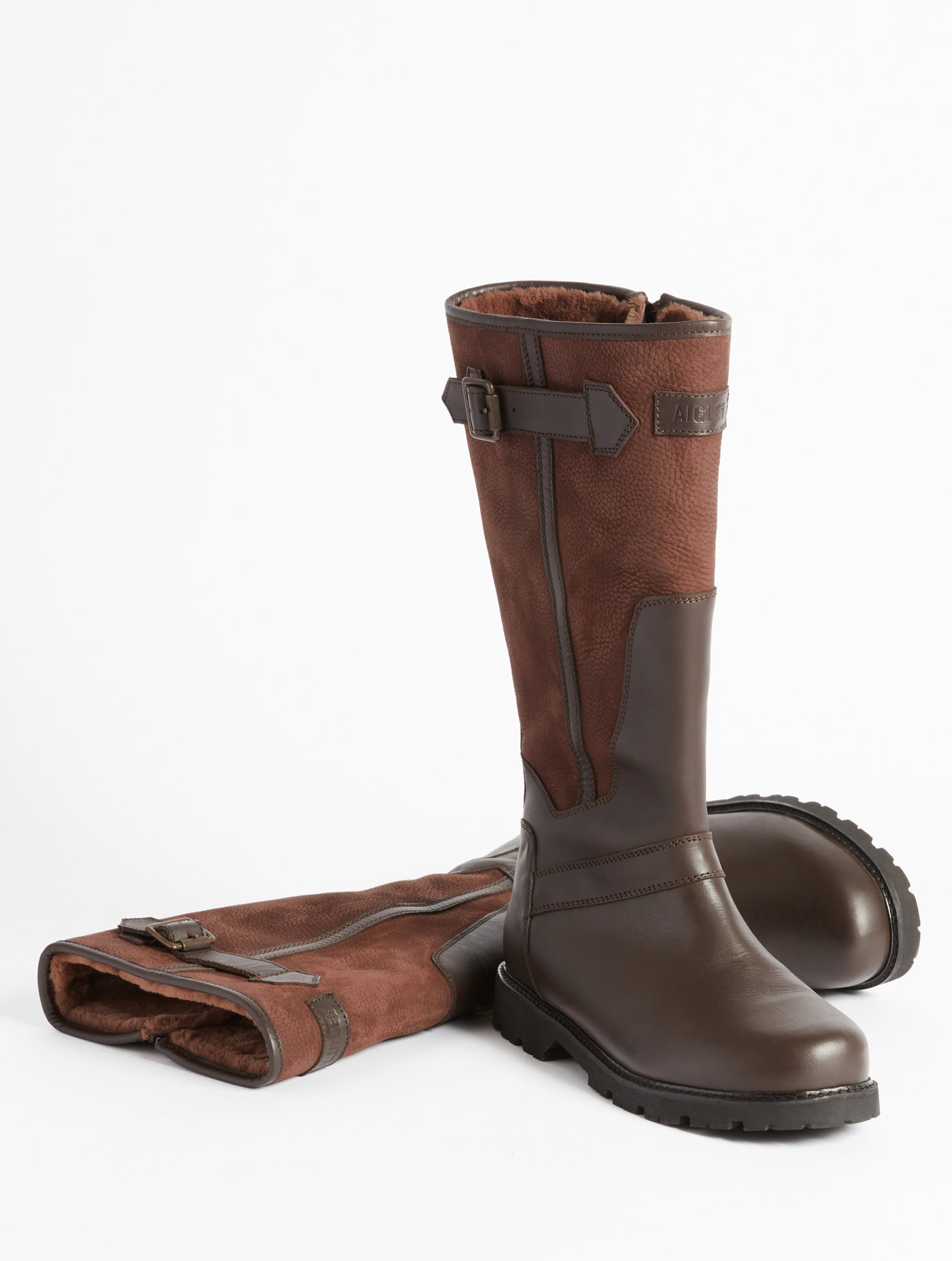 La botte d'expert pour les longues marches : cuir, Gore-Tex et fourrée DARK BROWN