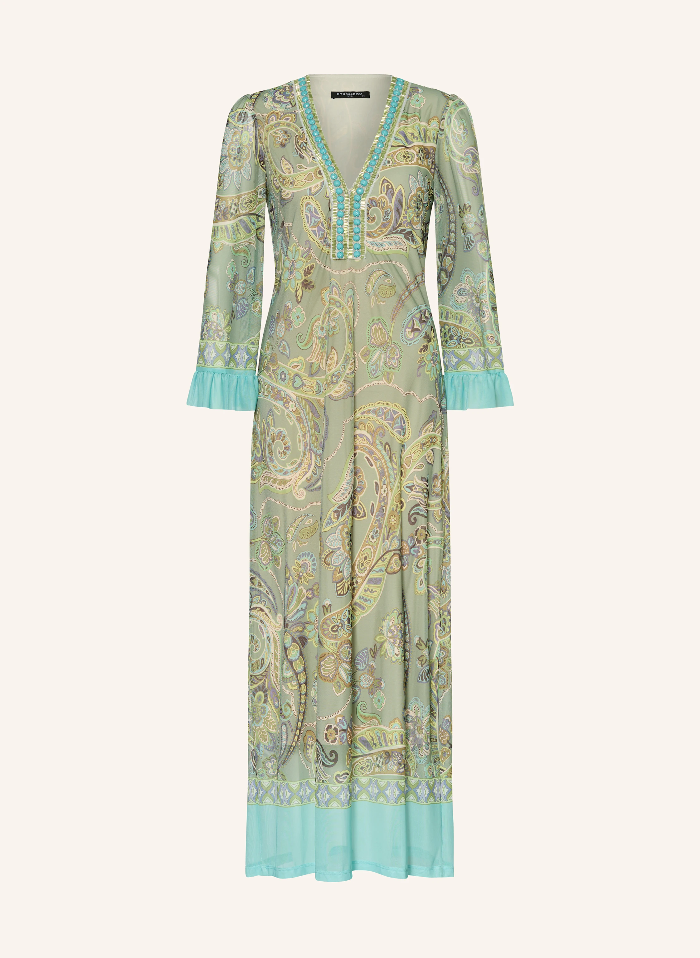 Ana Alcazar Mesh-Kleid mit Schmuckperlen und Schmucksteinen