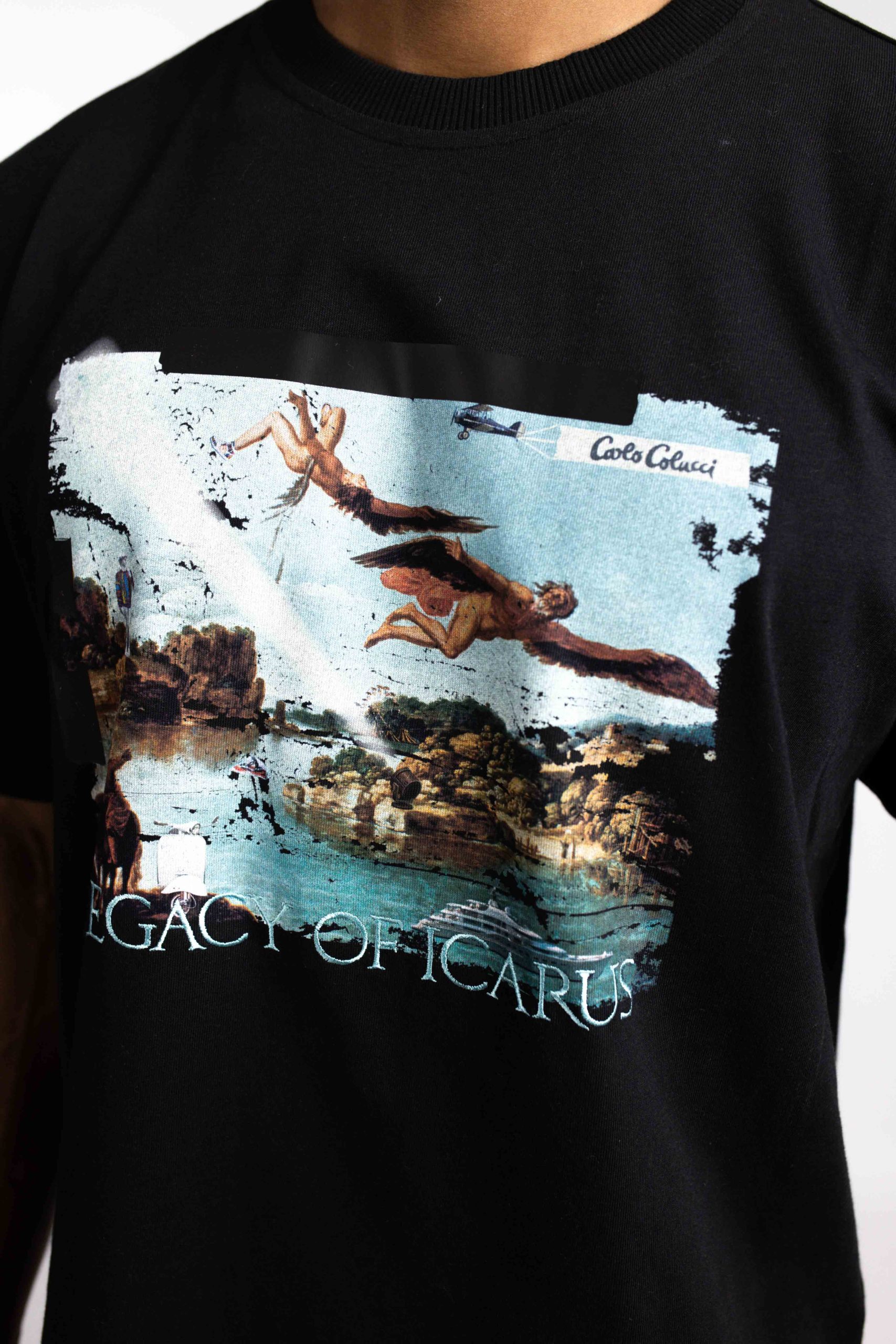 Carlo Colucci C3439 20 Icarius T-Shirt Heren Zwart