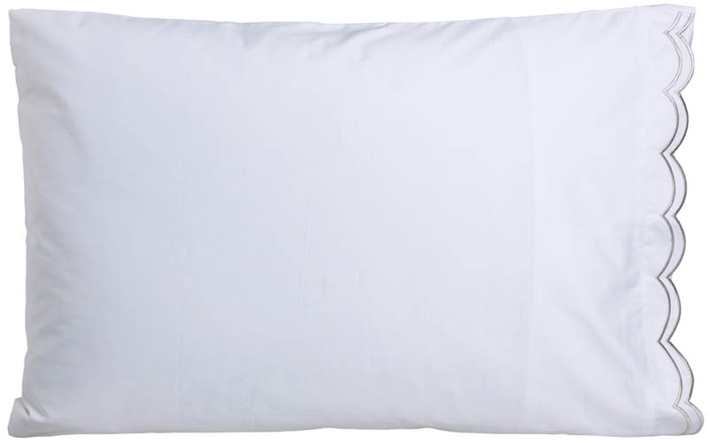 Scallop putevar 50x70 hvit/beige