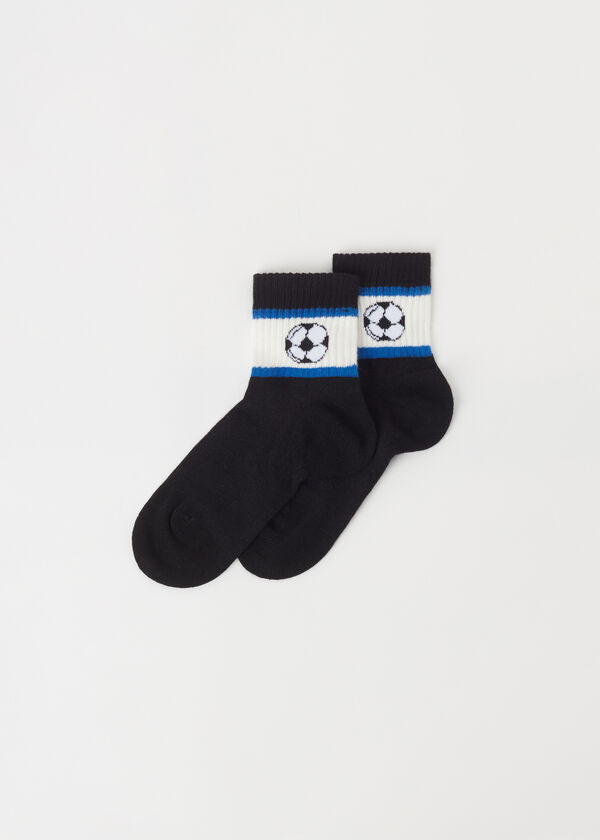 Meias curtas estampadas infantis