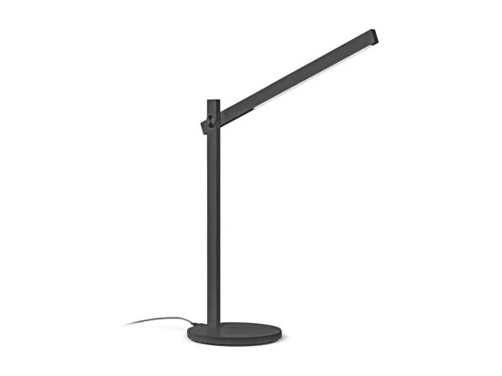 Ideal Lux PIVOT Lampe de table LED intégrée à intensité variable noire, interrupteur intégré, 3000K