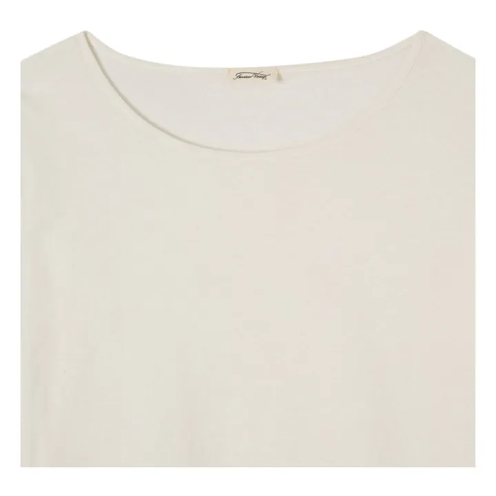American Vintage T-shirt Manches Longues Col Rond Aksun | Blanc