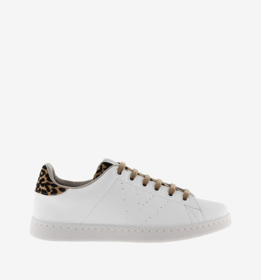 TENIS FAUX LEATHER & LEOPARDBEIGE