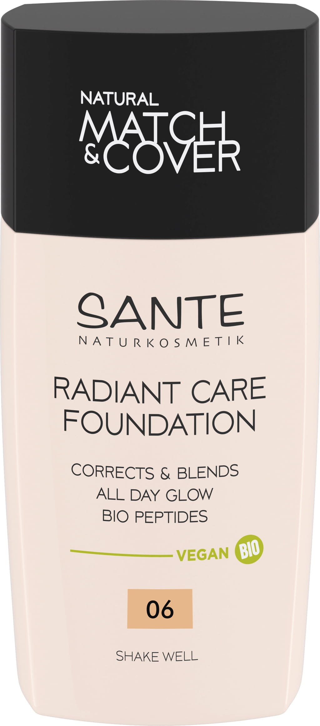 Santé naturally.  Radiant Care Foundation, 06 Warm Beige (30 ml)