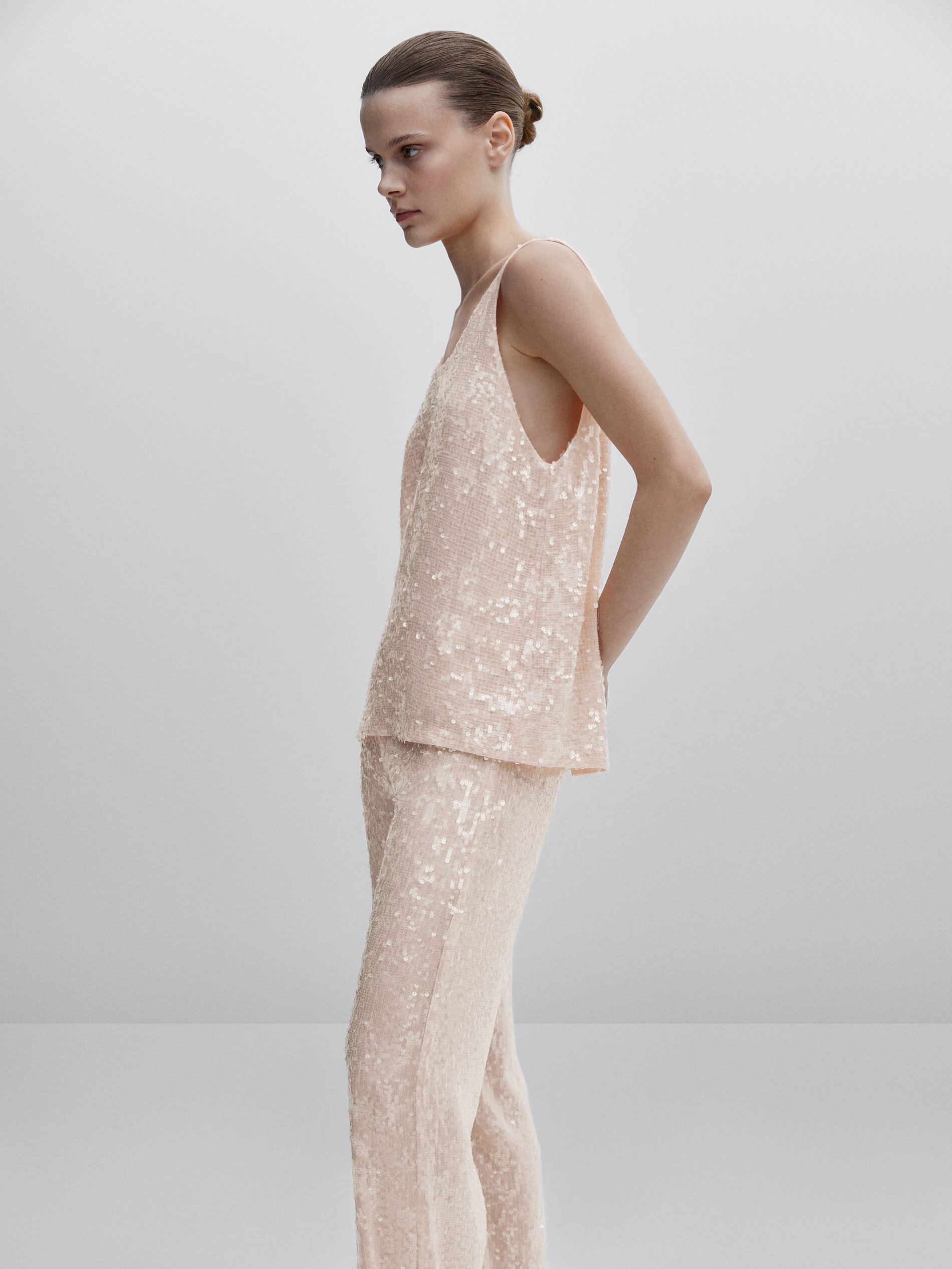 Top de lantejoulas - Studio - PINK