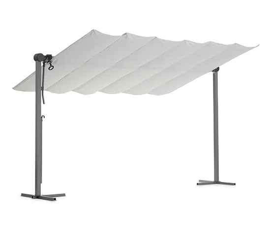 Leco Sonnendach, 400 x 250 cm, hellgrau