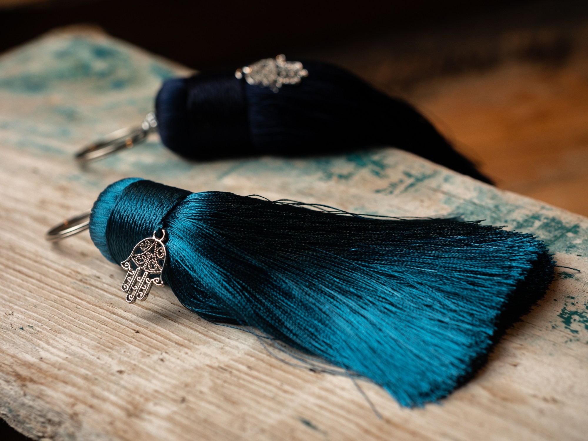 Troddel 'Fatima', blau, H 12 cm, Ø 2 cm günstig bestellen