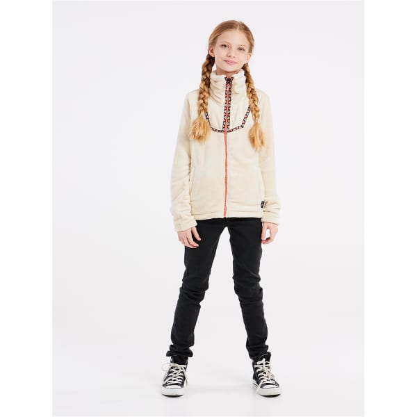 Veste polaire PROTEST PRTJETTOI JR FULLZIPTOP KITOFFWHITE