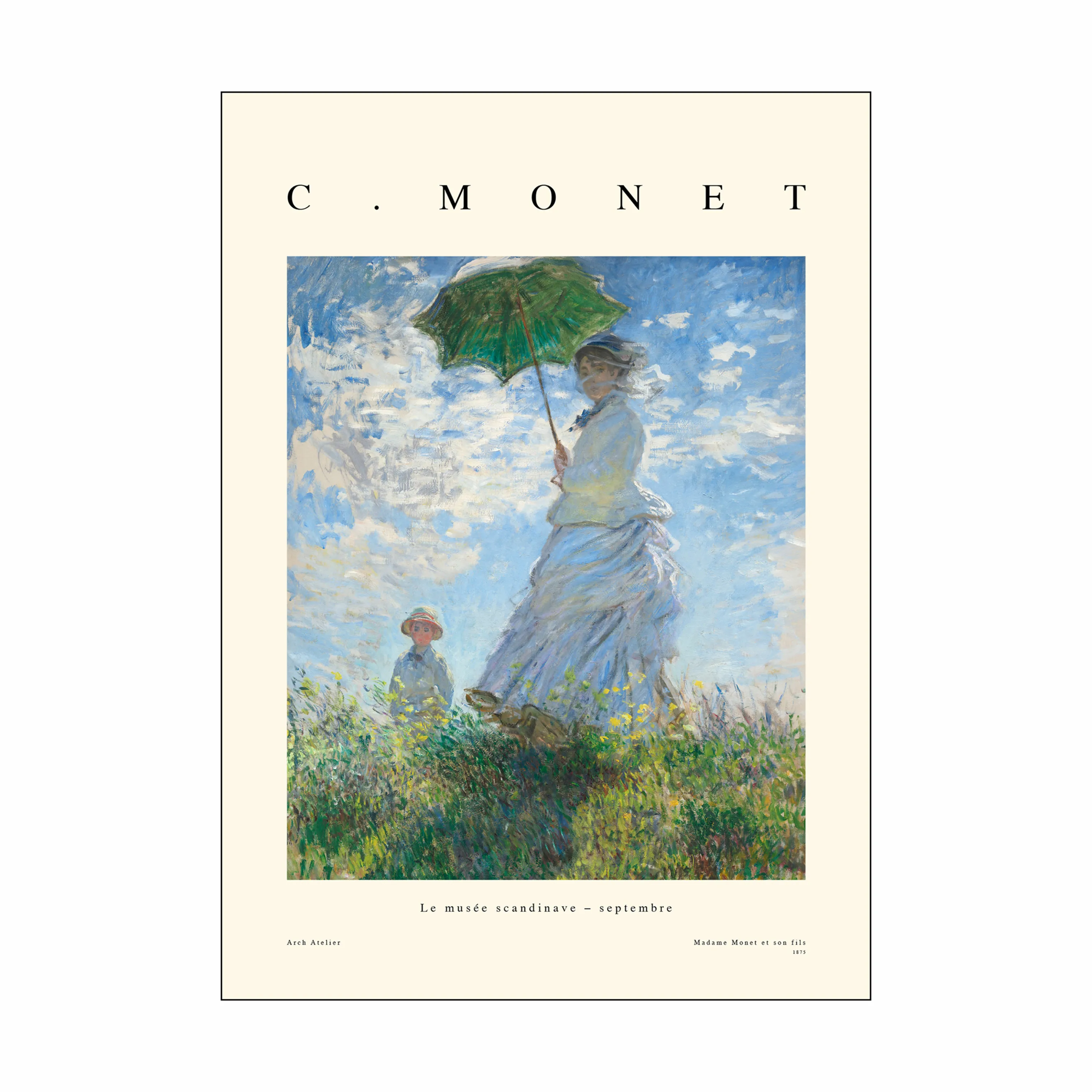 Poster&Frame Plakat - Madame Monet et son fils