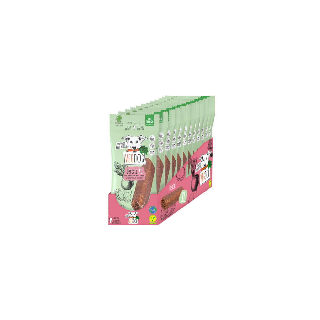 VEGDOG Kausnack Dentals XL 12x100g