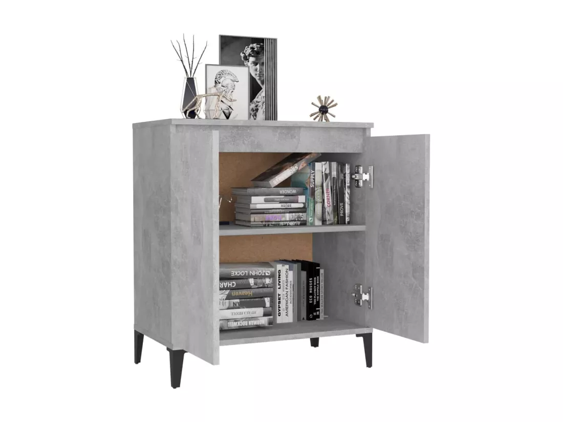 Commode Gris béton 60x35x70
