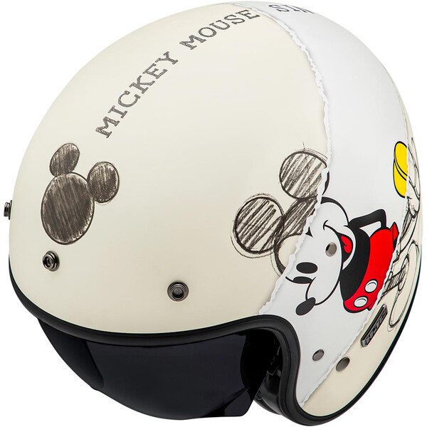 HJC - Casque V31 Mickey Sketch Beige / Blanc / Noir / Rouge / Jaune
