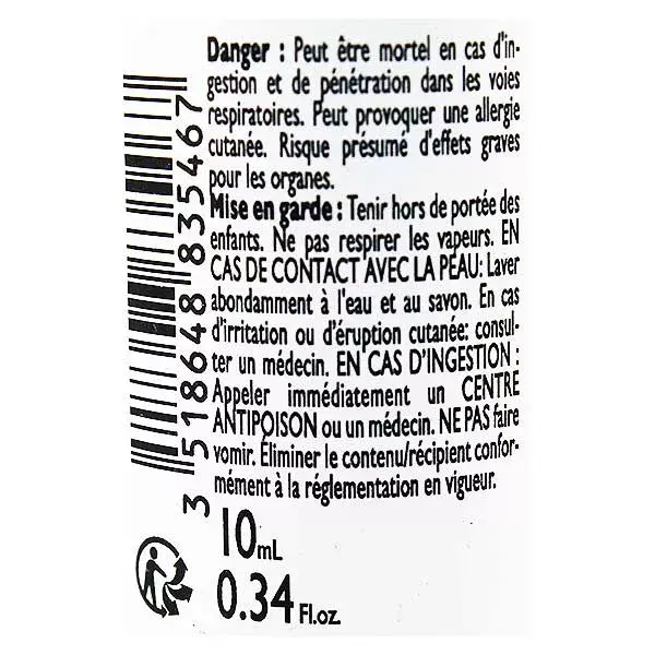 Le Comptoir Aroma Cânfora Óleo Essencial de Alecrim 10ml