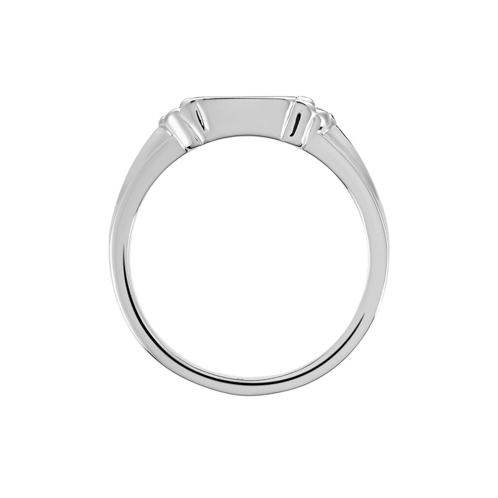 Chevalière Darian Argent Blanc