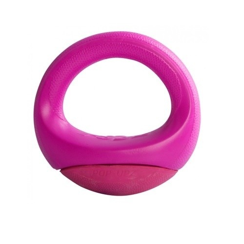 Brinquedo para mastigar Rogz Pop Upz rosa para cães