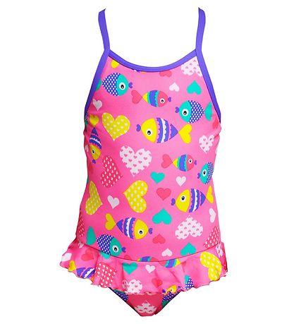 Funkita Badeanzug - Gürtel Frill - UV50+ - Lolly Fish