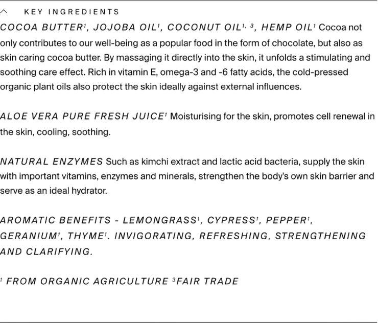 Less Is More Organic Body Cream Lemongrass