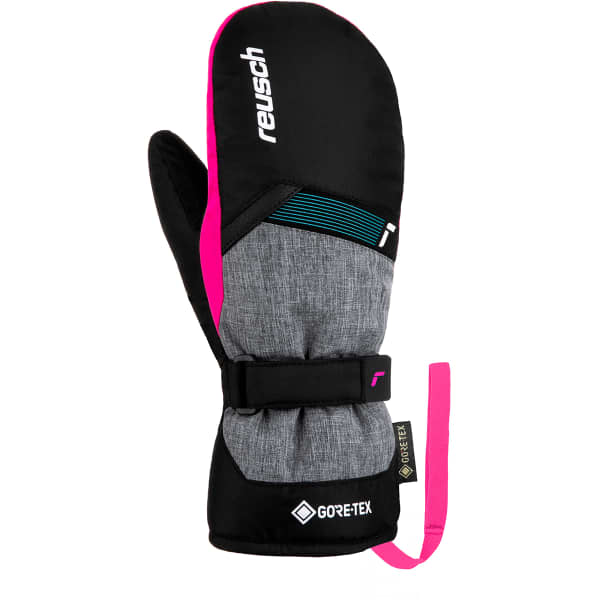 Moufle ski REUSCH FLASH GORE-TEX JR MITT BLACK/BLACK MELANGE/PINK GLO