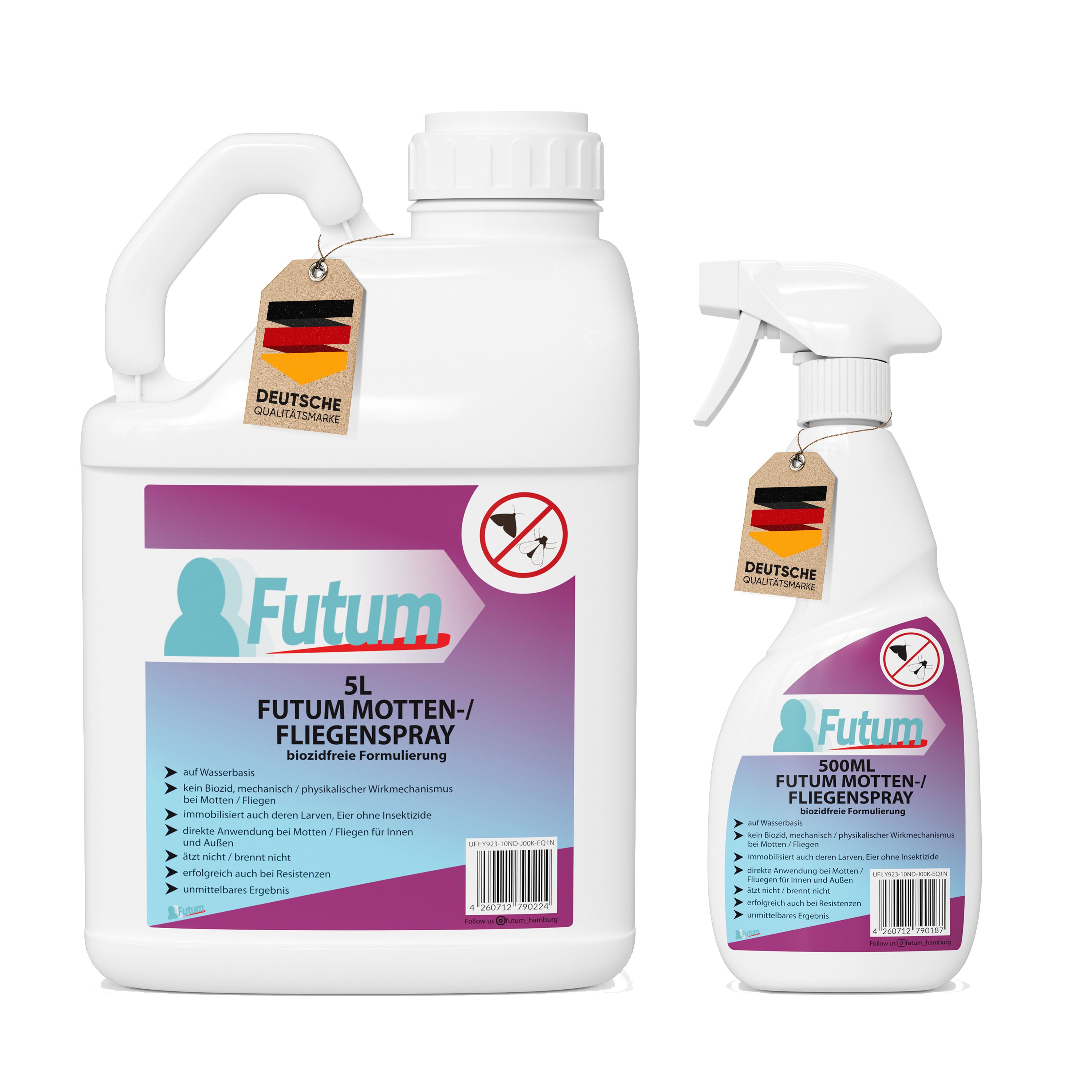 FUTUM 5L + 500ml Motten- / Fliegenspray