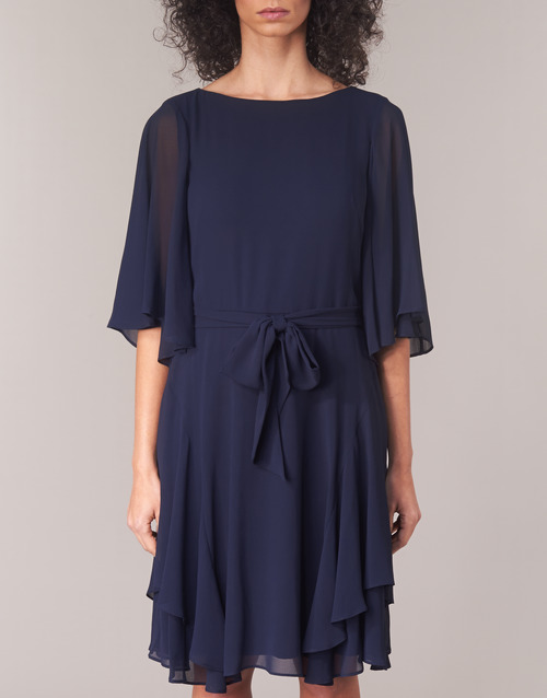 Lauren Ralph Lauren - NAVY-3/4 SLEEVE-DAY DRESS Marino