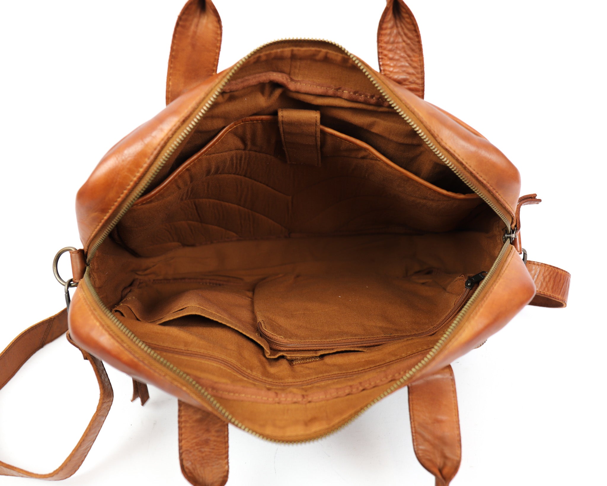 Laptoptas 'Hugo' cognac - CL 32815 Cognac