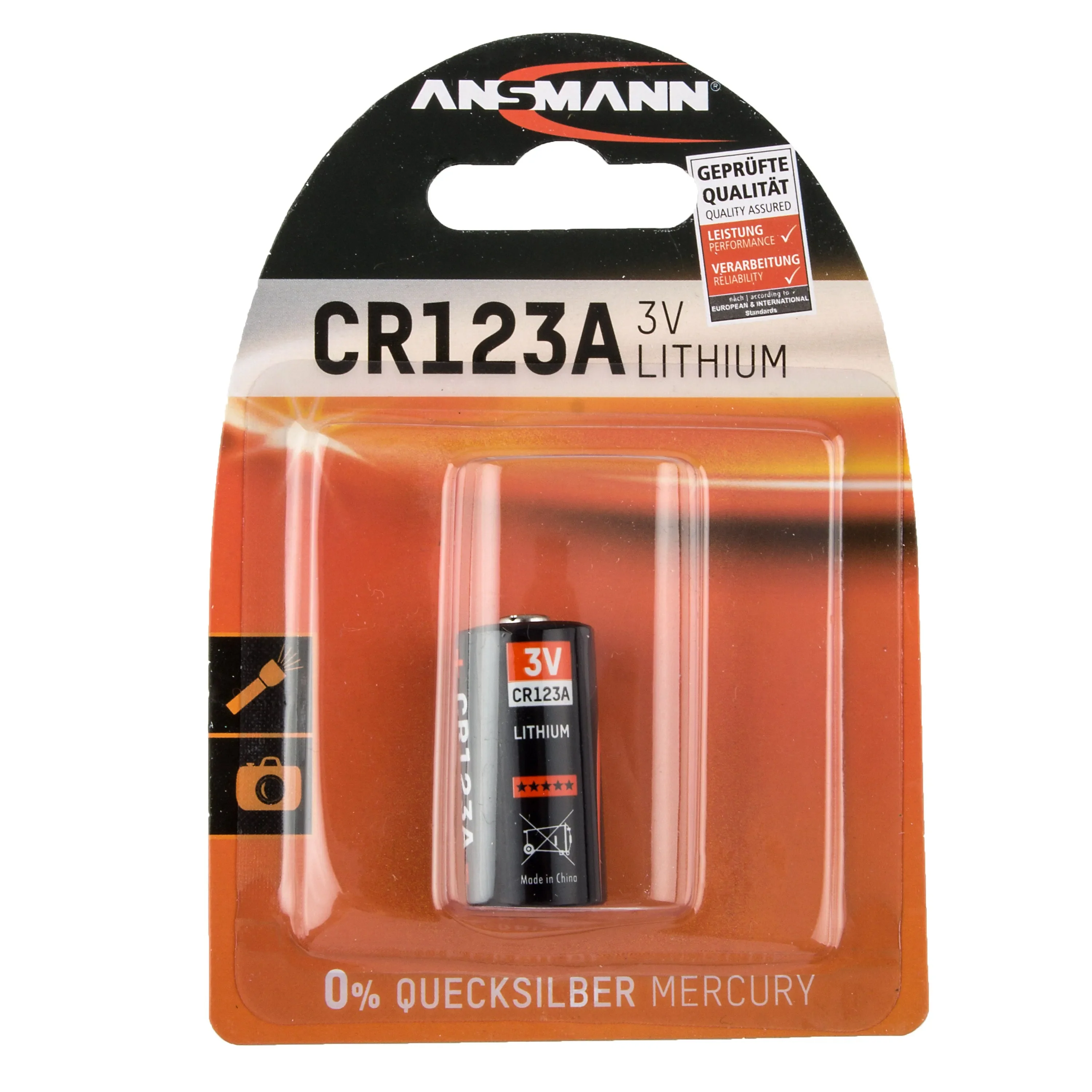 Ansmann -  Lithium Foto Batterie CR123A