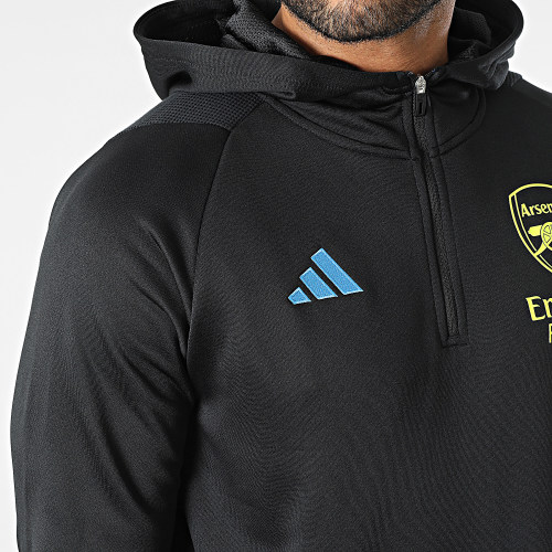 Sweat Capuche Zippé Arsenal HZ2191 Noir