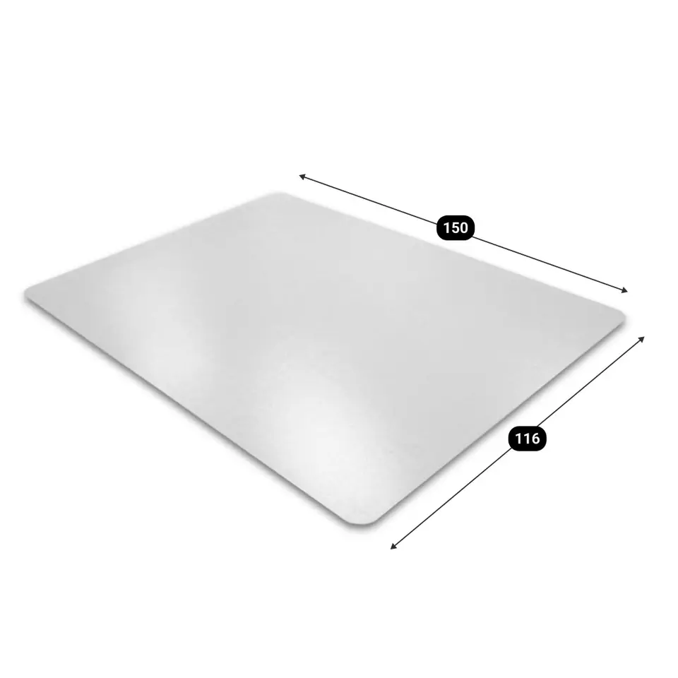 Vloerbeschermer - Antistatisch PVC - Harde vloer - 116x150 cm