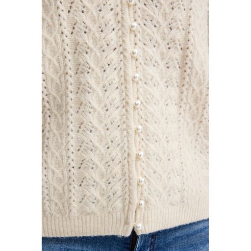 Ichi Liyanna Cardigan, Almond Milk, S