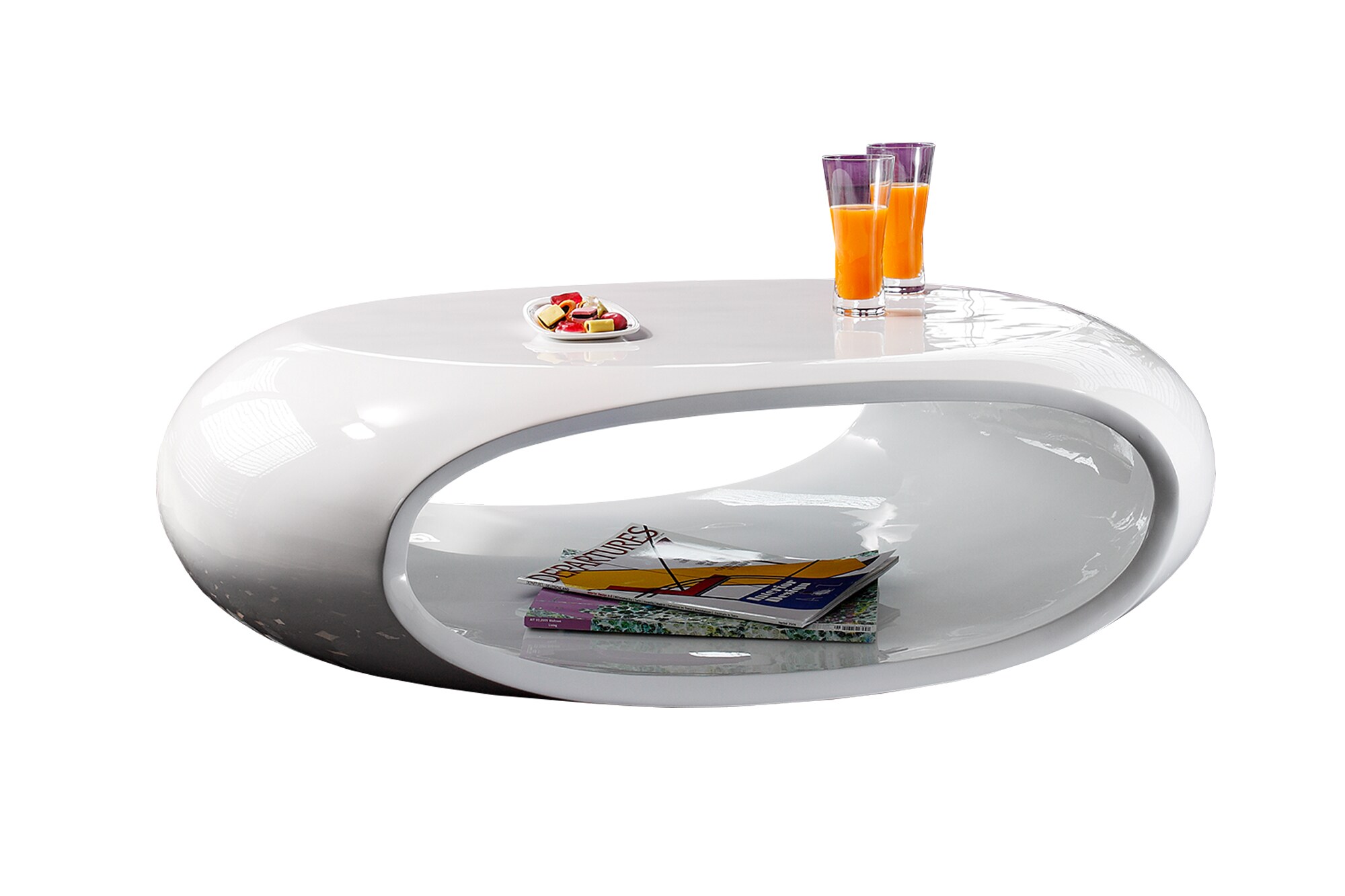 Couchtisch 70x100 weiß Glas Sofatisch Wohnzimmertisch Beistelltisch Tisch