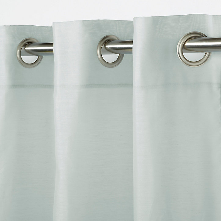 Voilage GoodHome Kymbe gris l.140 x H.260 cm