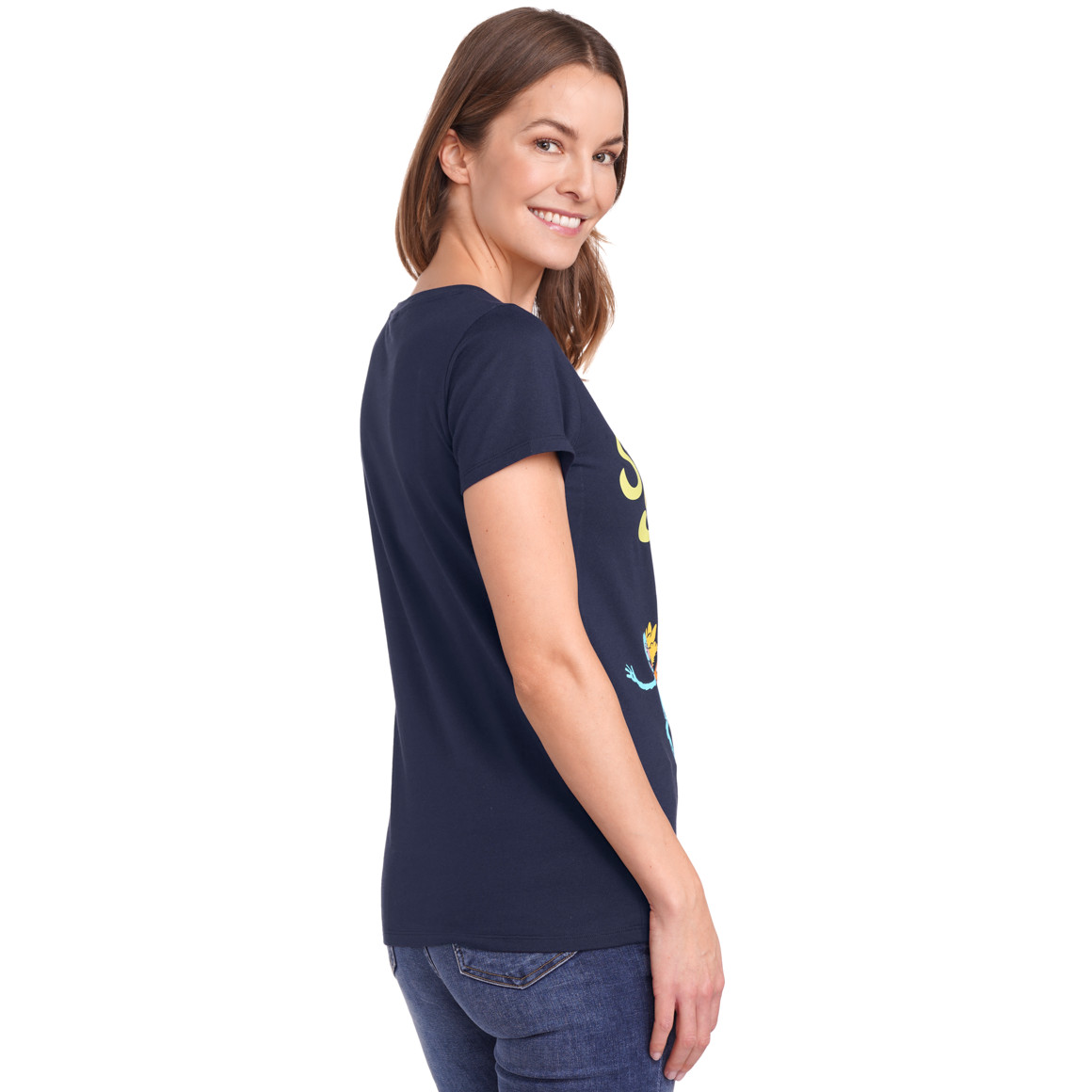 Gina Sesamstraße T-Shirt mit Print dunkelblau