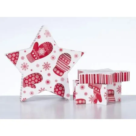 Amsinck & Sell Weihnachtsgeschenk-Karton Sterne, 2 Stück