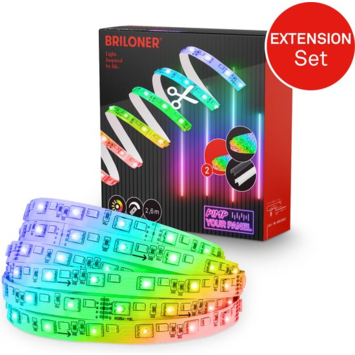 Briloner Pimp your Panel uitbreidingsset ledstrip CCT RGB aan/uit 2.6M 3000K
