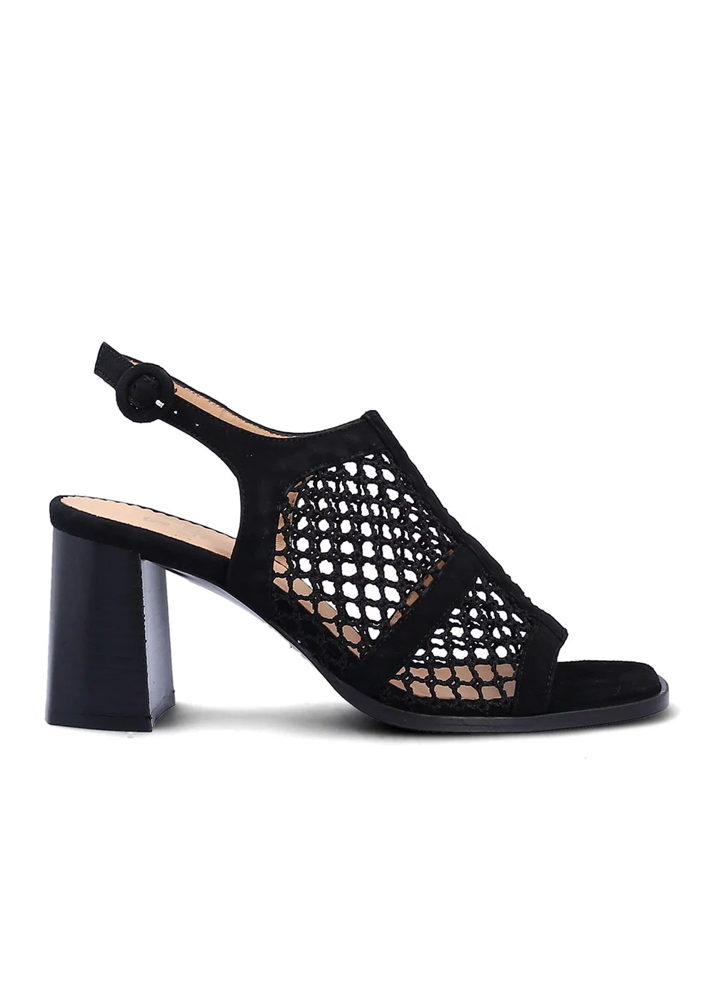 SANDALE RACHELLE VELOURS NOIR