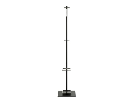 PEGANE - Porte manteau Porte-manteau en métal chromé coloris noir