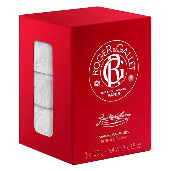 Conjunto de Sabonetes Perfumados Jean-Marie Farina da Roger&Gallet