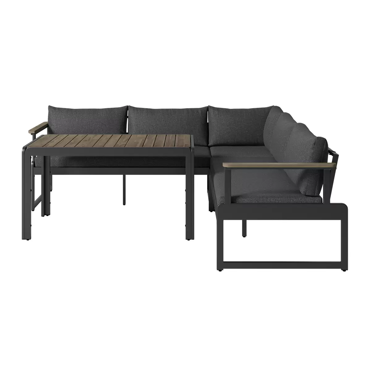 Beldano Loungegarnitur Barletta 2-teilig grau,natur