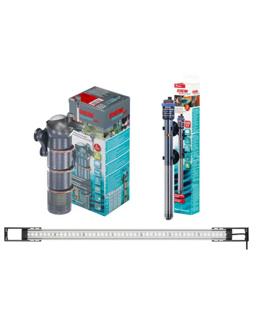 Eheim Set Vivaline 150 Led - Aquariumset - 61x51x124 cm Grijs Eiken