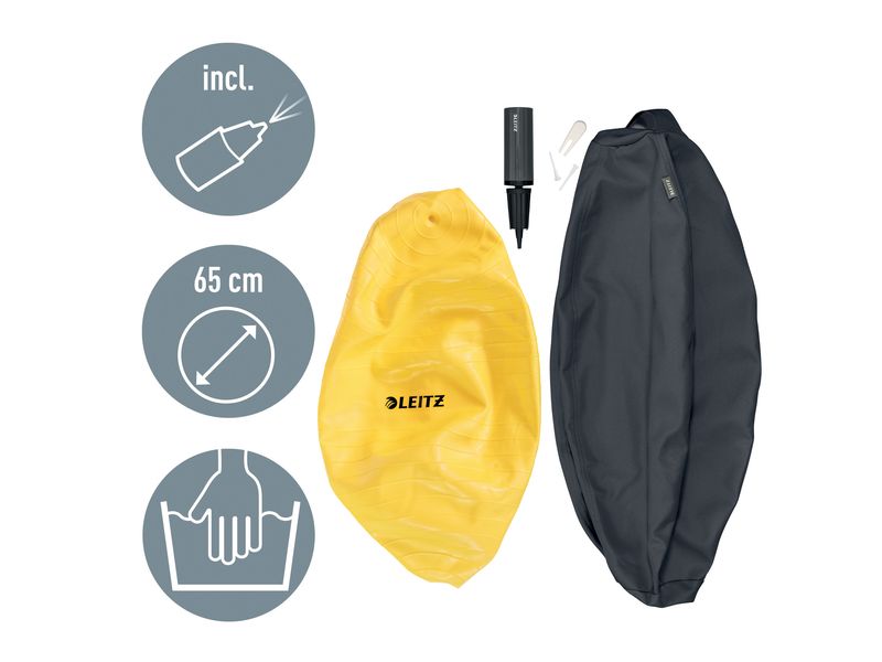 Leitz Sitzball Ergo Cosy Active Grau Der ergonomische Leitz Ergo Cosy Sitzball für aktives Sitzen
