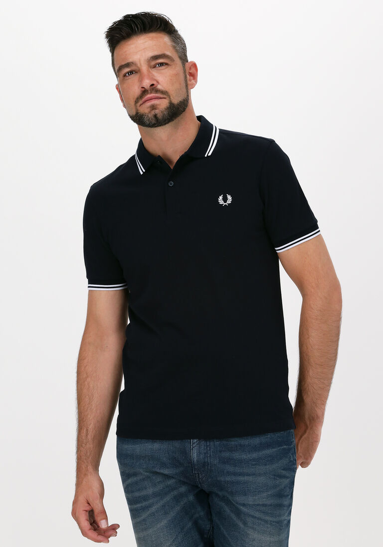 FRED PERRY donkerblauwe fred perry polo twin tipped fred perry shirt
