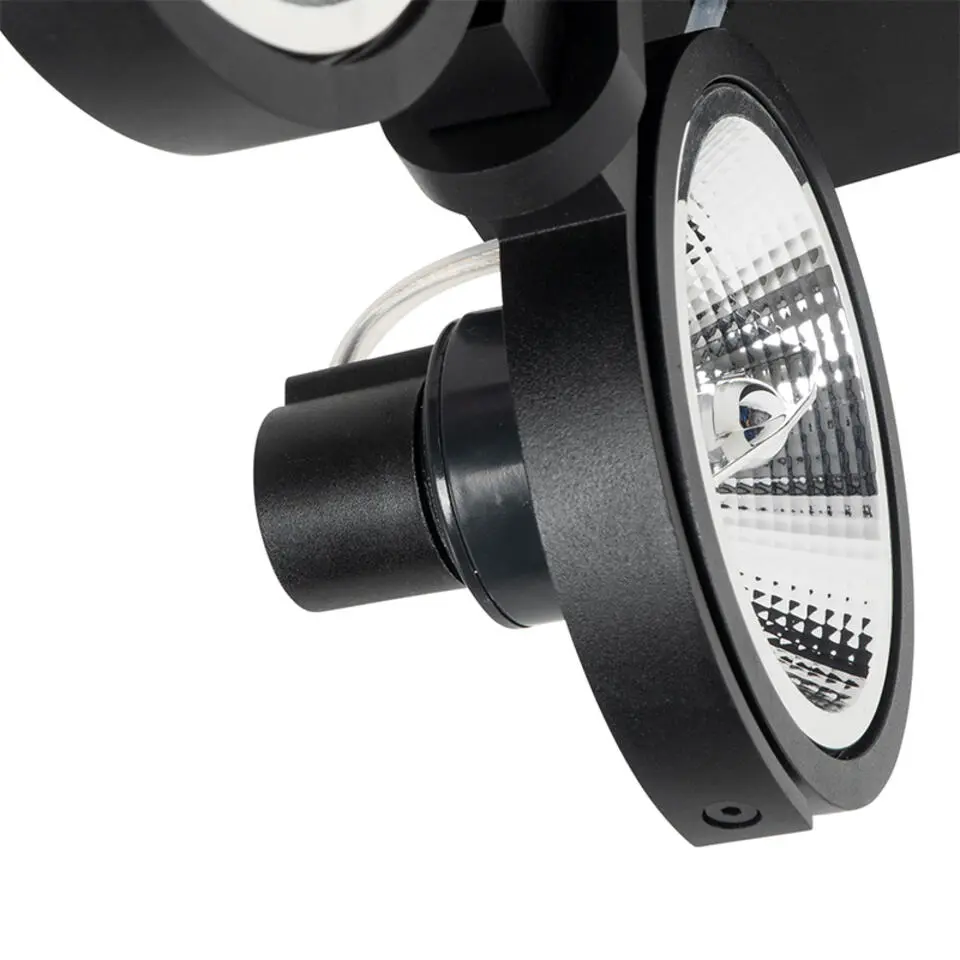 Qazqa opbouwspots master zwart gu10