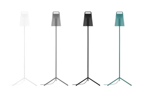 Normann Copenhagen  Stage gulvlampe, grå - H: 122 cm.