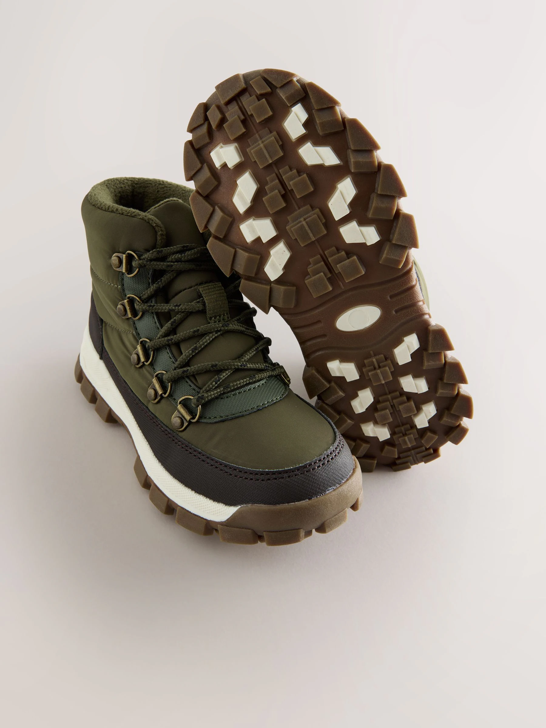 Kakigroen - Nylon Waterdichte Vetersluiting Boots