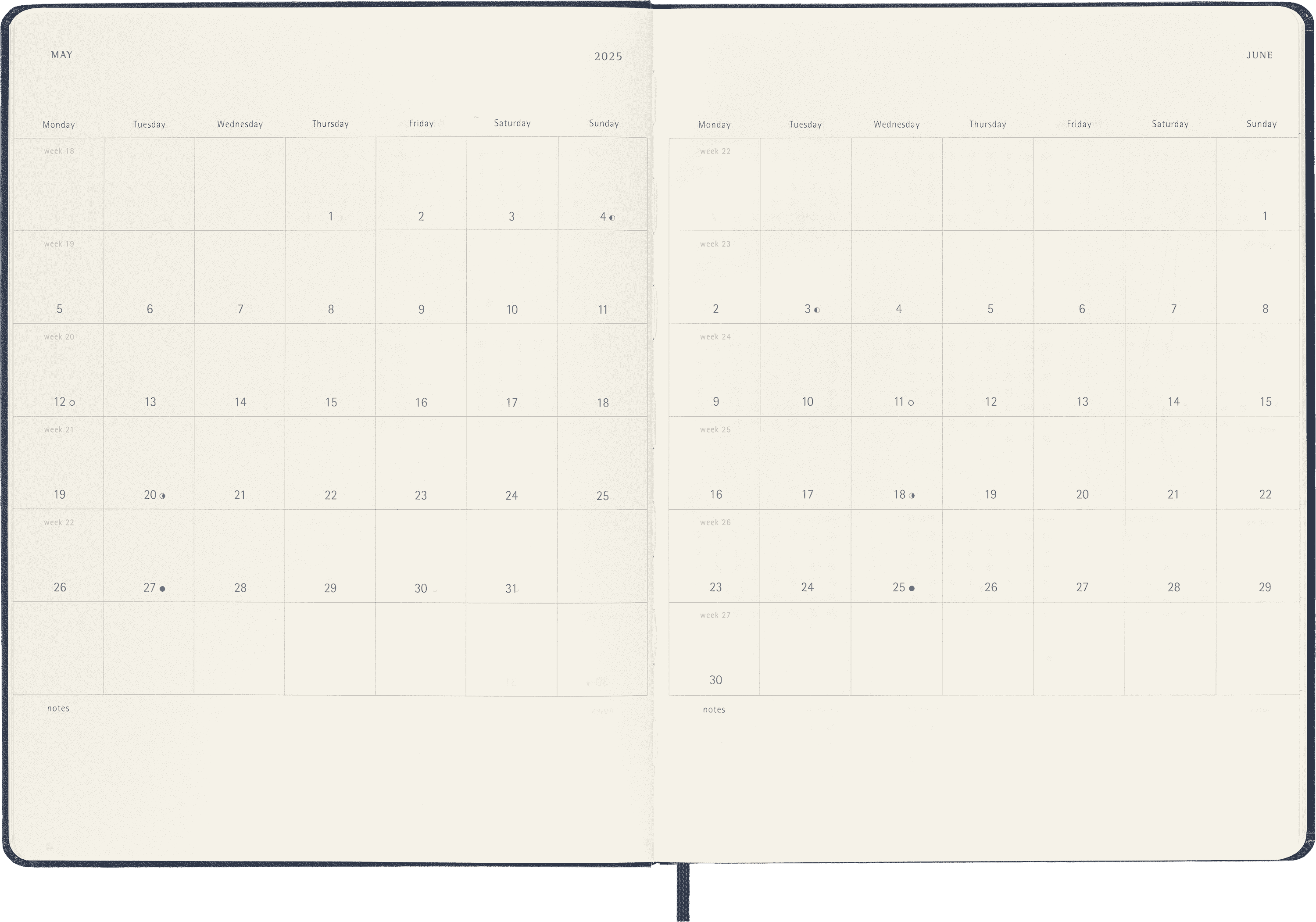 Classic Planner 2025 XL Weekly, hard cover, 12 months