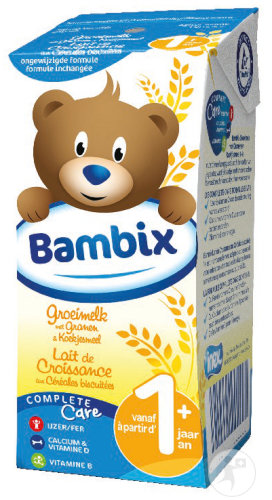 Bambix Lait De Croissance Aux Céréales Biscuitées 1-3 Ans 3x200ml