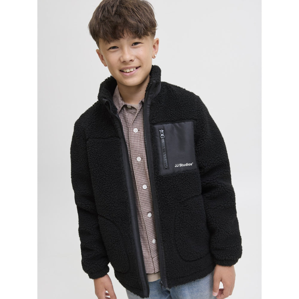 Køb Jack & Jones Junior Black Jjesoho Bamse Jakke Sn Jnr